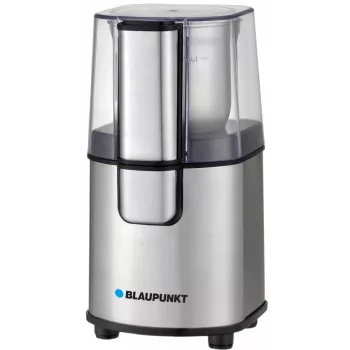 Młynek żarnowy BLAUPUNKT FCG701 — 120 W, pojemność 85 g ziaren, ostrza ze stali nierdzewnej, srebrny
