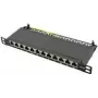 LogiLink - Patch Panel - rack-mountable - RJ-45 X 12 - Czarny, RAL 9005 - 0.5U - 25.4 cm (10)