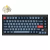 Keychron V1 Max Klawiatura Uniwersalna USB RF Bezprzewodowa Bluetooth Czarna Szara 75% Mechaniczna