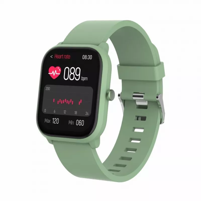 Smartwatch DENVER SWK-120GN z funkcją monitorowania kondycji i powiadomieniami, zielony