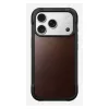 Pokrowiec na telefon Nomad Rugged Leather etui do iPhone 17 Pro, 6.3 cala (16 cm), brązowy, skóra/TPU/aluminium