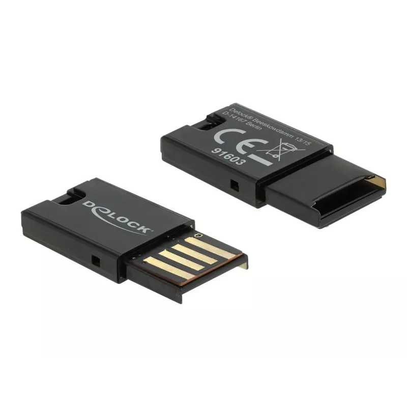 Czytnik kart DeLOCK USB 2.0 Czarny Micro SD MicroSDHC MicroSDXC 480 Mbit/s