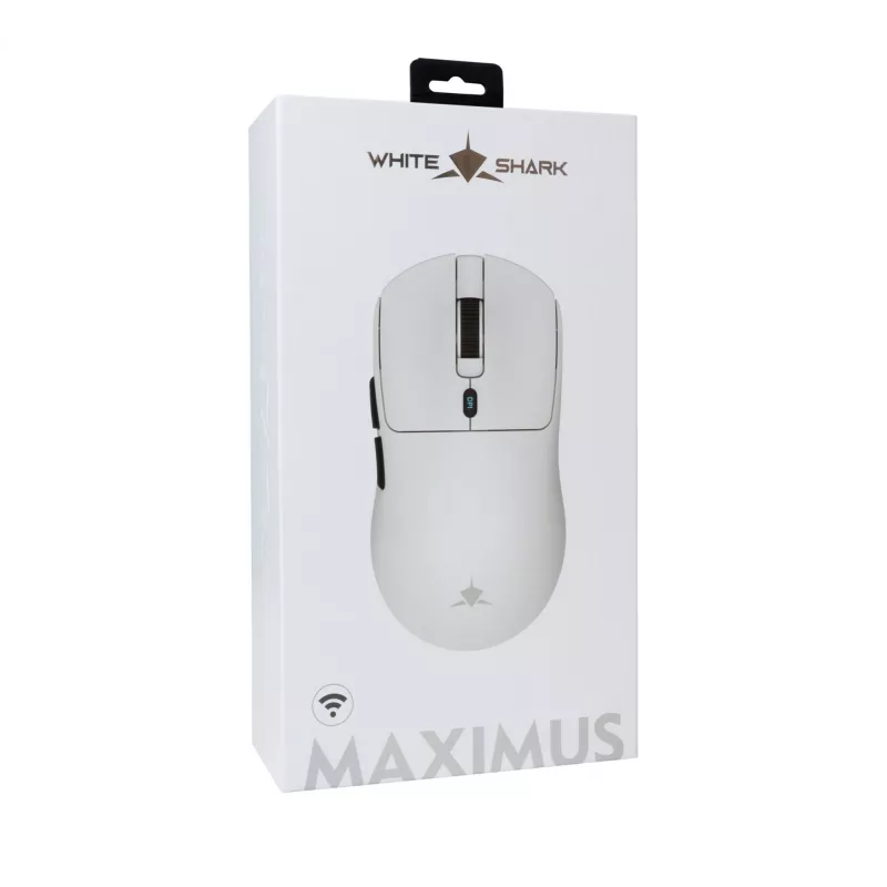 Mysz White Shark GM-9010 MAXIMUS biała USB