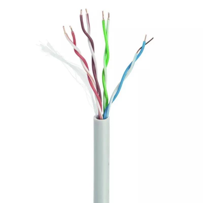 Kabel LAN Gembird CAT5e UTP (CCA), solidny, 100m, szary