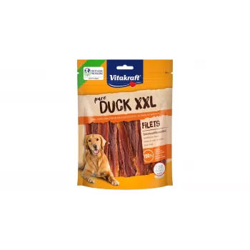 Przysmak dla psa Vitakraft Duck Fillets XXL 250 g — naturalny przysmak z fileta z kaczki, bez zbóż, 50% białka