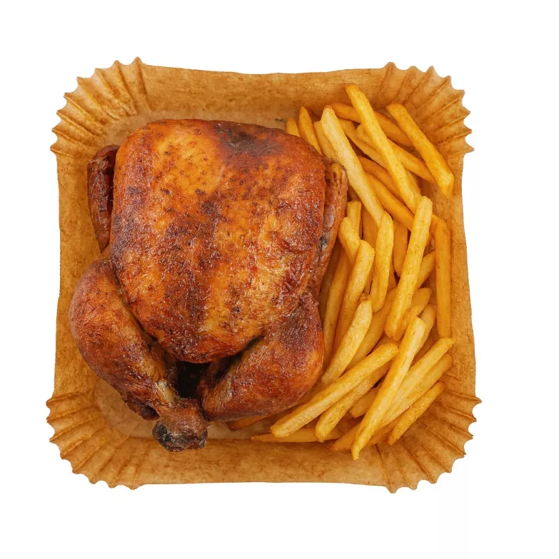 Papierowe wkładki Adler AD 6732, 20 cm, 100 szt. — jednorazowe wkładki do pieczenia i grillowania