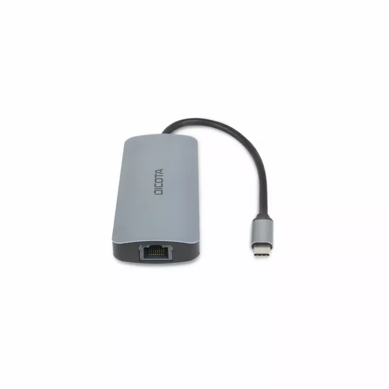 Dicota USB-C 8-in-1 Multi Hub 4K PD 100W srebrny
