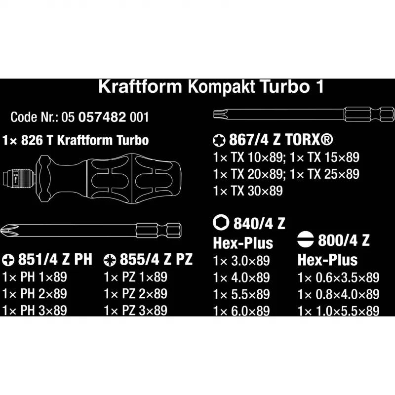 Wkrętak wielobitowy Wera 05057482001