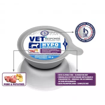 VET RESPONSE Hypoallergiczna Wieprzowina - karma mokra dla kota - 85g