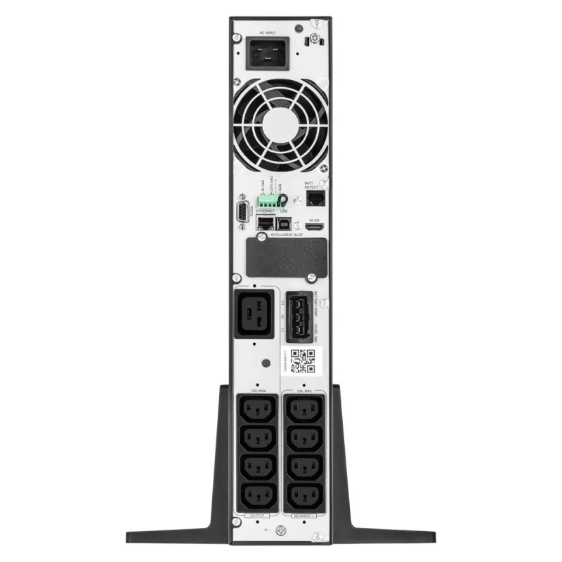 UPS online EVER Powerline RT PRO 3kVA 3kW rack/wieża, podwójna konwersja, 1-faz., wyjście 200–240V, 9× gniazd C13, LCD, akumulatory VRLA