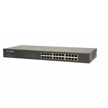 Przełącznik sieciowy TP-Link 24-portowy Gigabit do montażu w szafie, niezarządzalny, Gigabit Ethernet (10/100/1000), pełny dupleks, montaż w szafie, 1U