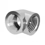 Adapter kątowy Barrow 90° G1/4 cala żeński na G1/4 cala żeński, srebrny (TDWT90SN-V2)