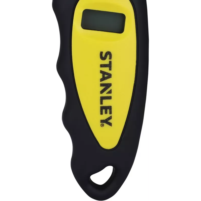 Cyfrowy manometr do opon STANLEY STHT80874-0, 0–100 PSI, wyświetlacz LCD