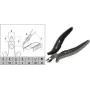 Obcinacz boczny c.k tools T3884 z mini głowicą tnącą ESD — precyzyjne szczypce diagonalne do elektroniki