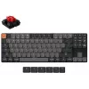 Klawiatura Keychron K1 mechaniczna 80% QWERTY angielska, USB + Bluetooth, podświetlenie LED, szara