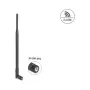 Antena dookólna WiFi DELOCK 2,4 GHz złącze RP‑SMA 7 dBi z przegubem, czarna, 290 mm