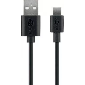 Wentronic 59118 0,5 m kabel USB A USB C męski męski czarny (59118)