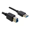 USB Hub DeLOCK 4 Port 5000 Mbit/s Czarny Biały