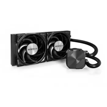Montech HyperFlow Silent 240 Chłodzenie procesora All-in-one chłodnica cieczy 12 cm Czarny 1 szt.