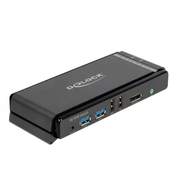 Przełącznik KVM DeLOCK DisplayPort 1.4 8K 60Hz USB Audio