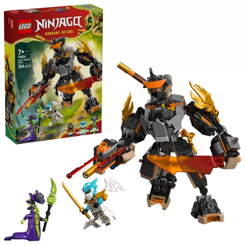LEGO NINJAGO 71854 Specjalny Mech Cole'a i Zane w Smoczej Zbroi