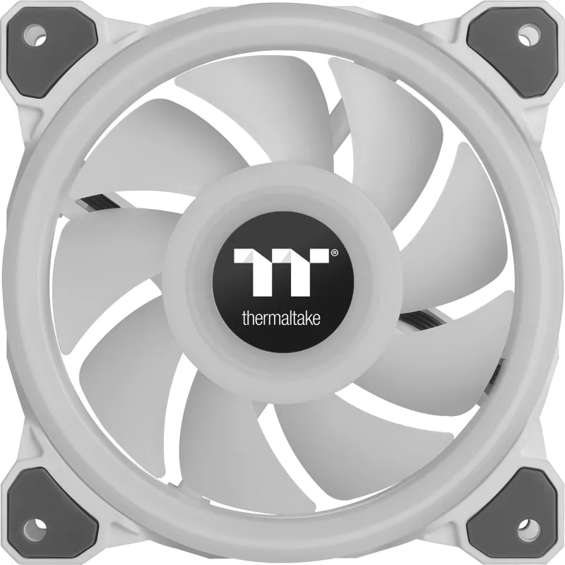Thermaltake Riing Quad 12 ARGB Wentylatory obudowy 120 mm, zestaw 3 szt., biały