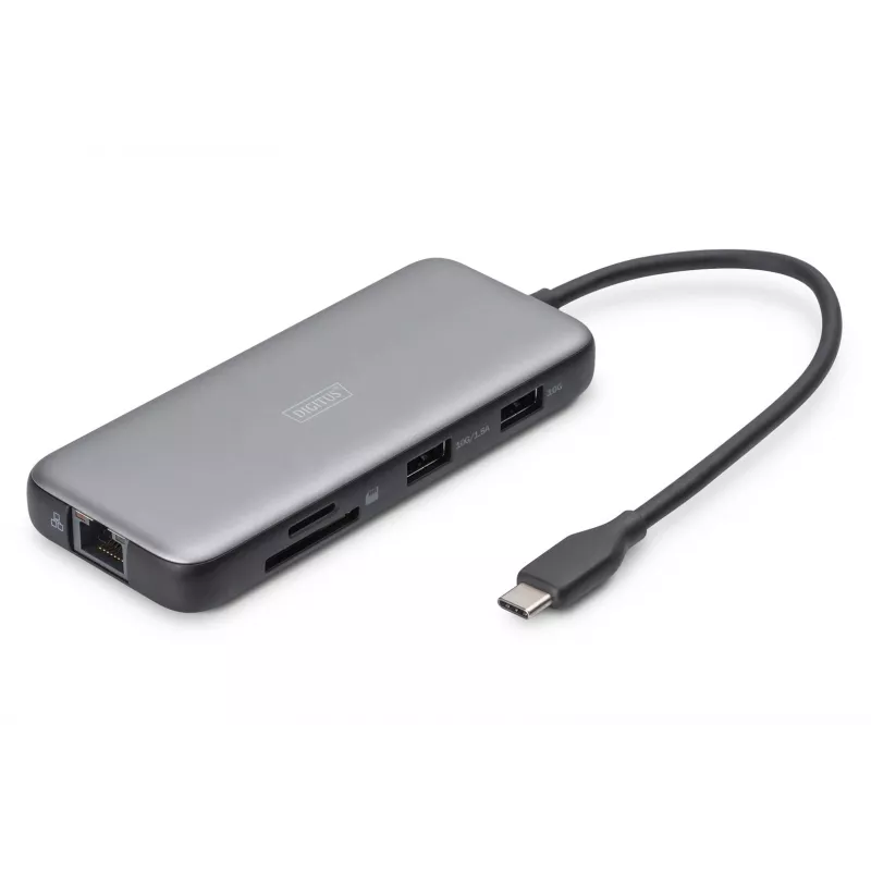 Stacja dokująca USB-C Digitus DA-70915 8-portowa 100W Power Delivery
