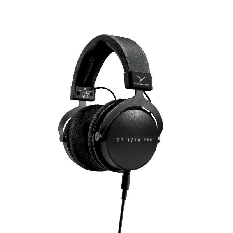 Słuchawki Beyerdynamic DT 1770 Pro MKII — Przewodowe, wokółuszne, pałąk nagłowny, 50–40000 Hz, 377 g, czarne