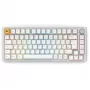 Klawiatura mechaniczna GLORIOUS GMMK Pro 75% biała Hot-Swap RGB, układ ISO