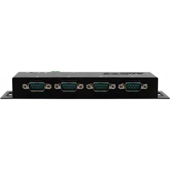 Serwer urządzeń szeregowych Exsys EX-6124-2POE — Ethernet do 4× RS-232/422/485 z PoE i zasilaczem 12V/3A