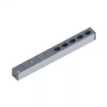 Bachmann 19-calowa listwa zasilająca IT Basic PDU 5 gniazd AC 1U Typ J kabel 2 m