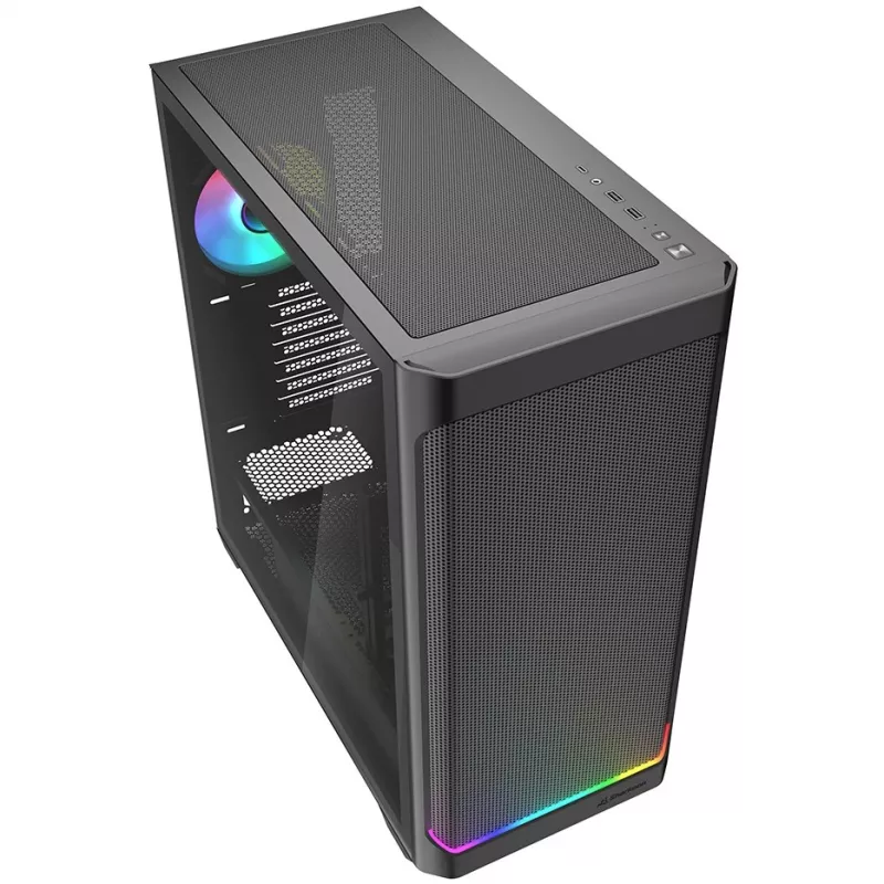 Obudowa PC Sharkoon AK4W RGB Strip Midi Tower Czarna