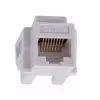 Moduł keystone LANBERG KSU6-1090, Cat6 U/UTP płaski, RJ-45 męski do LSA żeńskiego, AWG 22/26, 14.5×16.1 mm, biały