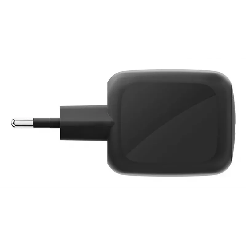 Szybka ładowarka sieciowa Belkin WCH020kqBK, 2× USB-C, uniwersalna kompatybilność, zabezpieczenia zasilania, czarna