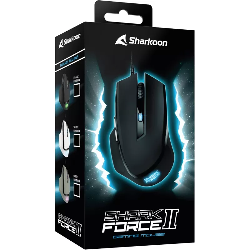Mysz Sharkoon SHARK Force II USB Typ-A Optyczna 4200 DPI