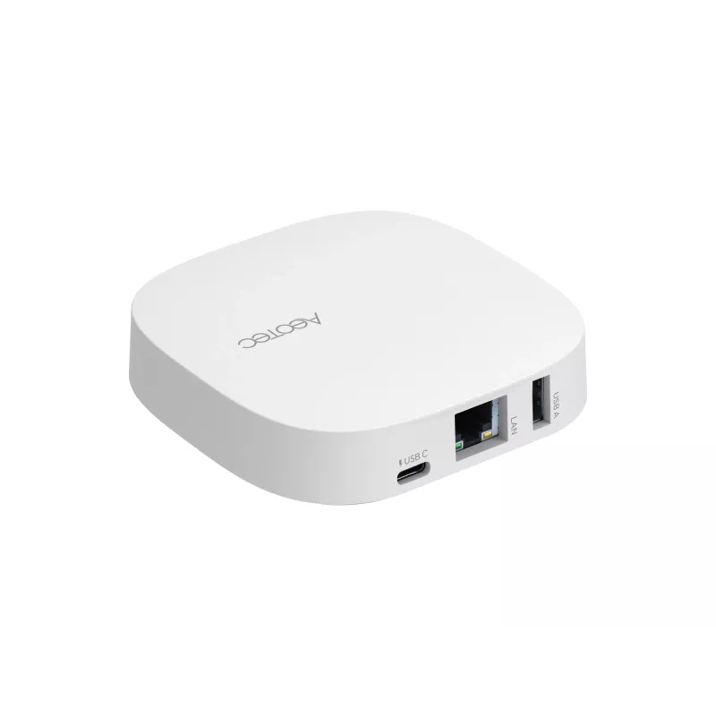 AEOTEC Smart Home Hub 2 – Działa jako koncentrator SmartThings, UE, Z-Wave, Zigbee 3.0, WiFi | GP-AEOHUBV4EU | Biały