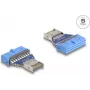 DeLOCK Adapter USB złącze pinowe żeńskie na wewnętrzne USB Type-E męskie 5 Gbps