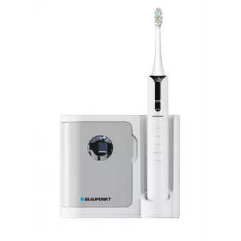 Szczoteczka soniczna BLAUPUNKT DTS711 — 5 trybów, 48 000 ruchów/min, wbudowana bateria, 4 końcówki, baza ładująca ze sterylizatorem UV