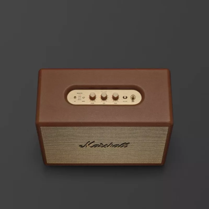 Głośnik bezprzewodowy MARSHALL Woburn III Brown — multiroom, Bluetooth, Wi‑Fi, wejścia analogowe
