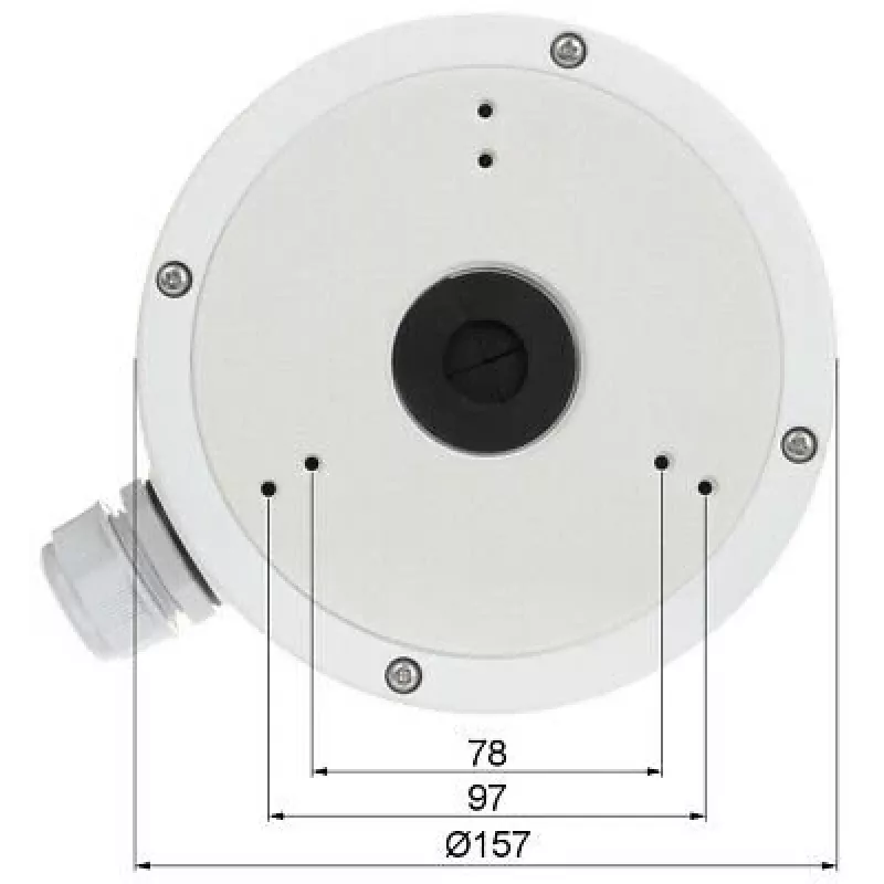 Akcesorium do kamery bezpieczeństwa Hikvision Digital Technology DS-1280ZJ-M puszka przyłączeniowa