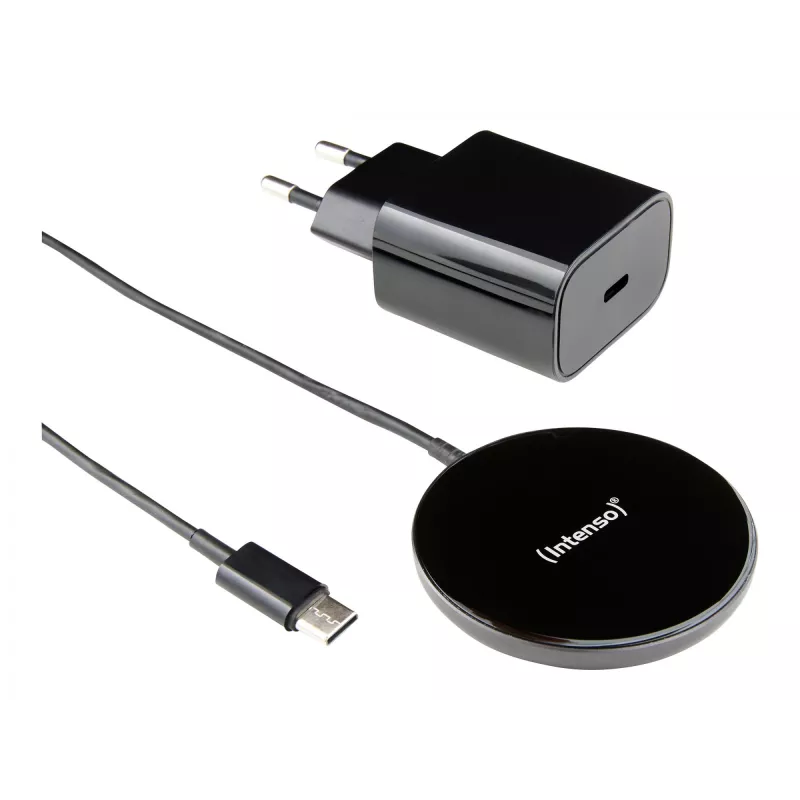 Intenso MB1 Smartphone Czarny USB Bezprzewodowe Ładowanie Szybkie Ładowanie Wewnętrzne