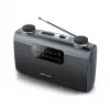 Radio przenośne Muse M-058 R — AM/FM, obrotowa regulacja głośności, zasilanie bateryjne lub sieciowe (230V, 50Hz), czarno-szare
