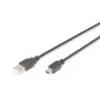 Kabel USB Digitus ASSMANN - USB Typ A, 4-pin (M) - Mini-USB, Typ B (M) - 1 m (USB / Hi-Speed USB) - Formowany - Czarny (AK-300108-010-S)