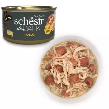 Mokra karma dla kota Agras Pet Foods Schesir 80 g — Kurczak, Bez zbóż, Dorosły, Każda rasa