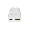 Zasilacz NATEC Ribera NUC-2376 — 1× USB-A, 1× USB-C, wyjście 3 A