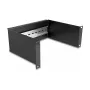 Szyna rackowa DeLOCK 10 cali Panel DIN 2U czarny Metal 180mm