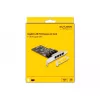 DeLOCK PCI Express x4 Karta 4 x RJ45 Gigabit LAN RTL8111 - PCIe - RJ-45 - PCIe 2.0 - Srebrny - PC - Windows 10 - Windows 11 - Windows 8.1 (88618)
