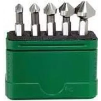 Zestaw wierteł stożkowych Wiha 5-częściowy 6.3 mm, 8.3 mm, 10.4 mm, 12.4 mm, 16.5 mm HSS 28027 1/4 (6.3 mm) 1 zestaw (28027)