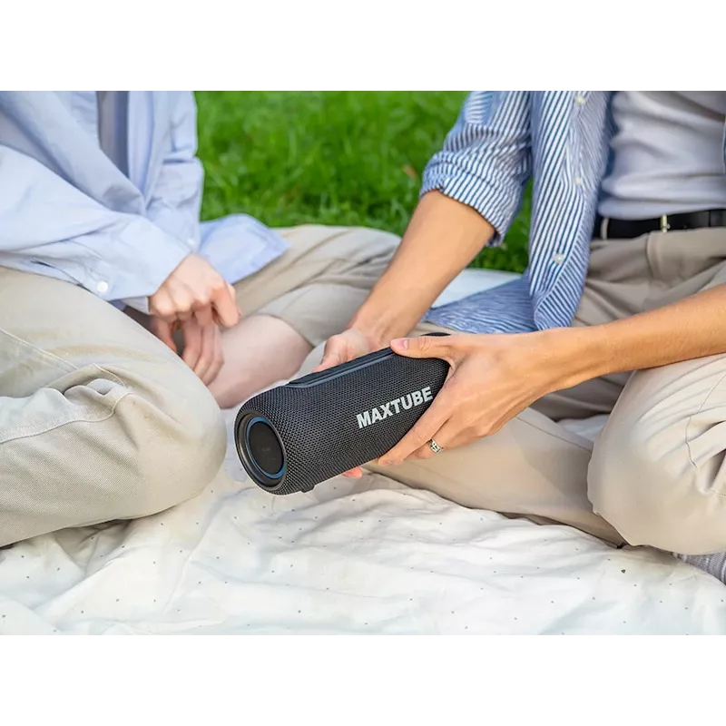 Głośniki TRACER MaxTube 20W TWS Bluetooth, czarne — przenośny bezprzewodowy dźwięk, stereo