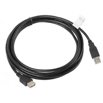 Kabel USB Lanberg CA-USBE-10CC-0030-BK 3m USB 2.0 Czarny
